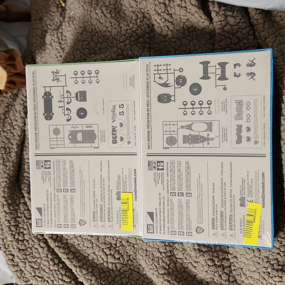 Wacky Races Snap Model Kits Mean Machine & Compact Pussycat Set of 2 NEW - Picture 2 of 2